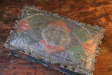 Load image into Gallery viewer, Ornate Enamel Metal Trinket Box / Cigarette Box - C.1920
