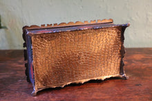 Load image into Gallery viewer, Ornate Enamel Metal Trinket Box / Cigarette Box - C.1920

