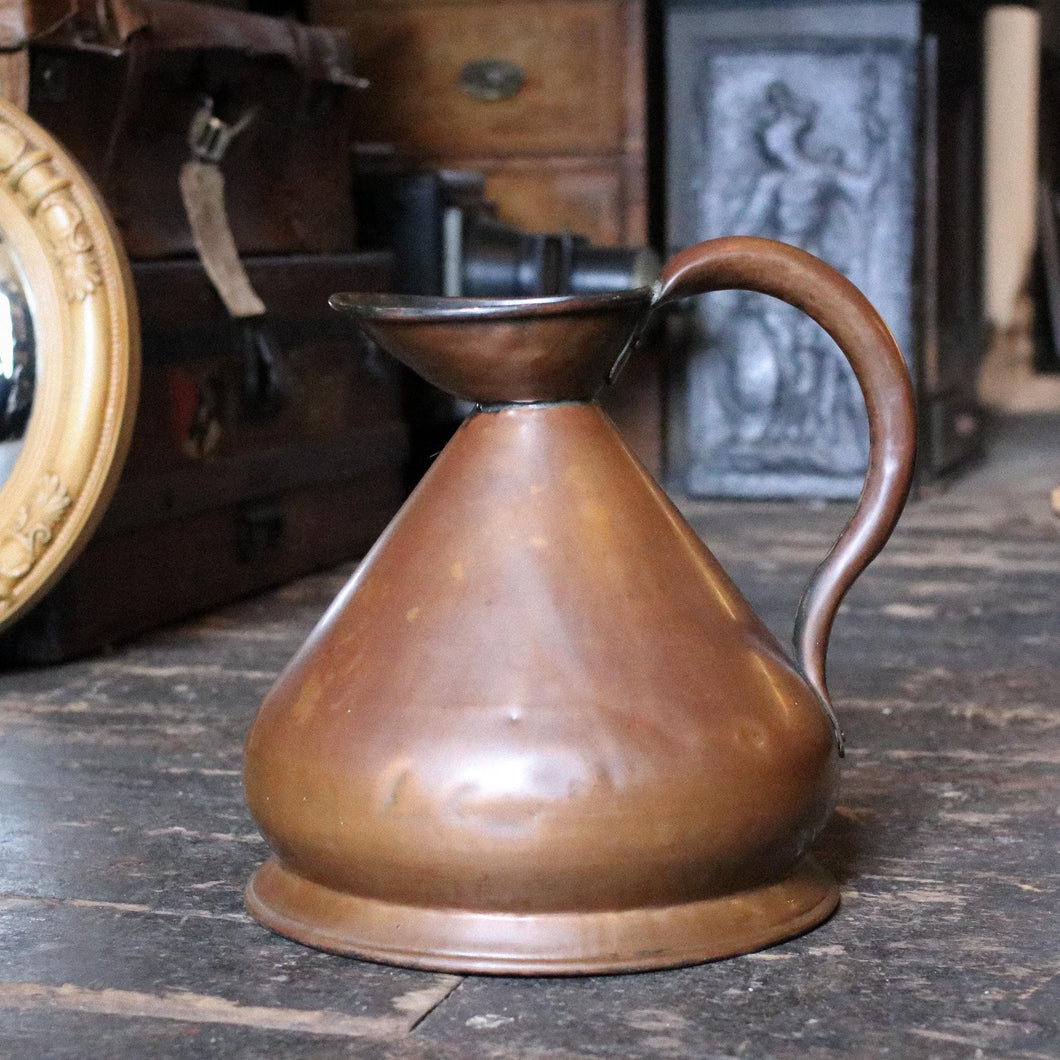 Victorian Copper 2-Gallon Tavern Measure Jug - Crown VR Verified