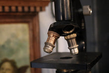 Load image into Gallery viewer, Beck London Model 2 Laboratory Microscope, c.1920s – Black &amp; Brass
