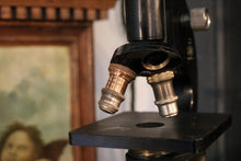 Load image into Gallery viewer, Beck London Model 2 Laboratory Microscope, c.1920s – Black &amp; Brass
