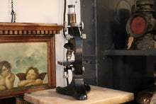 Load image into Gallery viewer, Beck London Model 2 Laboratory Microscope, c.1920s – Black &amp; Brass
