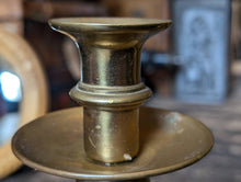 Load image into Gallery viewer, Tall Antique English Barley Twist Brass Candlesticks 19&quot;

