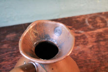 Load image into Gallery viewer, Victorian Copper Quart Tavern Measure Jug – Bellied Form, Curved Handle, c.1890–1910
