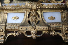 Load image into Gallery viewer, French Figural Spelter &amp; Alabaster Mantel Clock – 35 cm
