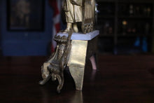 Load image into Gallery viewer, French Figural Spelter &amp; Alabaster Mantel Clock – 35 cm
