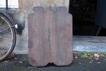 Load image into Gallery viewer, Arts &amp; Crafts Oak Wall Cabinet With Glazed Door And Brass-Gallery Side Shelves, Shaped Backboard, C.1900 (50 × 67 cm)
