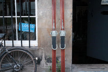 Load image into Gallery viewer, Vintage Swedish Wooden Skis With Cable Bindings — Bröderna Sandströms — c.1930s–50s — 190 cm
