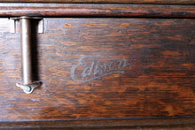 Load image into Gallery viewer, Antique Edison Standard Phonograph Model B – Early 1900s Cylinder Player in Oak Case
