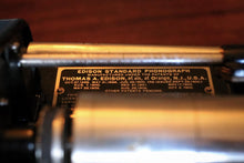 Load image into Gallery viewer, Antique Edison Standard Phonograph Model B – Early 1900s Cylinder Player in Oak Case
