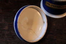 Load image into Gallery viewer, Antique Blue and White Apothecary Opium Jar – “Pil. Plumb.Cu Opio” – 19th Century Chemist Pot
