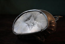 Load image into Gallery viewer, Early 20th.C Tibetan Tara Goddess Statue in Silvered Brass – Lotus Throne, Mudra Hand Pose
