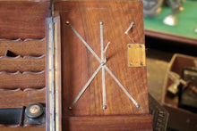 Load image into Gallery viewer, Victorian Mahogany Stationery Cabinet Writing Slope – Double Fall-Front With Letter Racks, Pen Tray &amp; Glass Inkwell, c. 1880–1900
