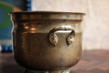 Load image into Gallery viewer, Vintage Small Tripod Brass Planter / Jardinier
