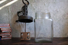 Load image into Gallery viewer, Antique Glass Jar Butter Churn – Cast-Iron Crank &amp; Wooden Paddle – Canadian Made
