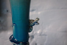 Load image into Gallery viewer, Antique Japanese Blue Porcelain Dragon Vase
