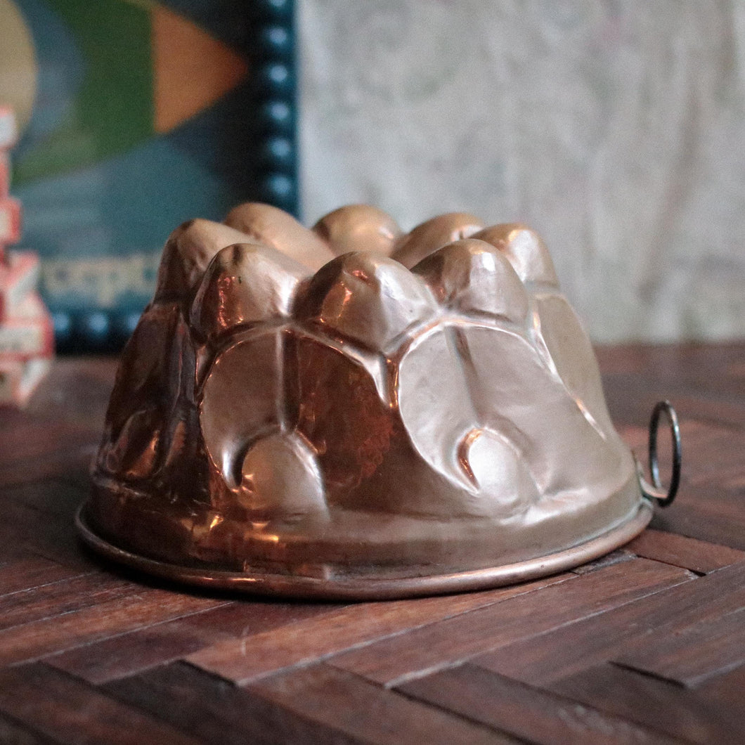 Antique French Tinned Copper Jelly Mould
