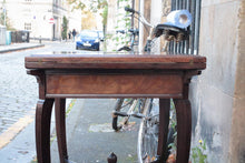 Load image into Gallery viewer, Edwardian Mahogany Folding Games / Card Table With Drawer &amp; X-Stretcher Gallery – 53 × 53 × 70 cm
