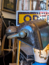 Load image into Gallery viewer, H.M.S. Apollo Ship’s Task / Bankers Lamp — Patinated Brass &amp; Bakelite Shade, Professionally Rewired
