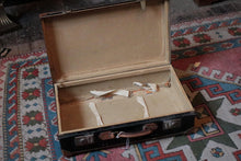 Load image into Gallery viewer, Vintage Stickered Travel Suitcase – Swedish American Line, Trans-Canada Air Lines &amp; Hotel Labels – 1930s–50s – 55 × 16 × 34 cm
