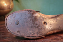 Load image into Gallery viewer, Antique Wooden Cobbler’s Lasts With Iron Toe Plates — Childs Pair — c.1900–1920 — 20 cm (c. 8&quot;)
