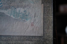 Load image into Gallery viewer, Takahashi Shōtei (Hiroaki) Woodblock Print – Figure With Parasol at Torii Gate, Signed &amp; Sealed, Framed – 31 x 43.5 cm
