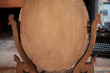 Load image into Gallery viewer, Victorian Mahogany Swing Dressing Table Mirror With Oval Plate, Scroll Supports &amp; Twin Lidded Trinket Wells
