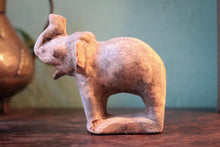 Load image into Gallery viewer, Small Vintage Indian Hand-Carved Stone Elephant
