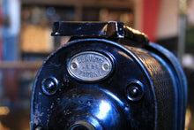 Load image into Gallery viewer, Antique Magic Lantern Projector With Perforated Body &amp; Two Brass Lenses — Requires Rewire

