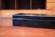 Load image into Gallery viewer, Japanese Lacquer Pen Box With Raden Shell Inlay, Mt Fuji &amp; Boat Scene, c.1920–40 – 30 x 10 x 7 cm
