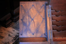 Load image into Gallery viewer, Victorian Mahogany Stationery &amp; Letter Cabinet With Sloped Front – Correspondence Box - 39 x 30 x 20cm
