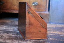 Load image into Gallery viewer, Victorian Mahogany Stationery &amp; Letter Cabinet With Sloped Front – Correspondence Box - 39 x 30 x 20cm
