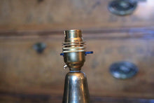 Load image into Gallery viewer, Vintage Tall Engraved Brass Table Lamps – Professionally Rewired, Braided Cable, UK Plug – 62cm Pair
