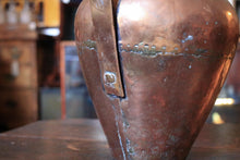 Load image into Gallery viewer, Antique Hand-Beaten Middle Eastern Copper Pitcher / Jug With – 28cm Tall
