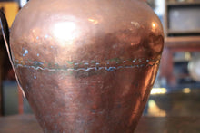 Load image into Gallery viewer, Antique Hand-Beaten Middle Eastern Copper Pitcher / Jug With – 28cm Tall

