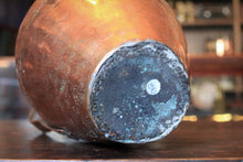 Load image into Gallery viewer, Antique Hand-Beaten Middle Eastern Copper Pitcher / Jug With – 28cm Tall
