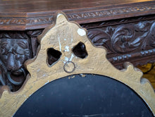 Load image into Gallery viewer, Vintage Gilt Oval Wall Mirror With Ornate Rococo Style Frame And Foxed Glass, 72 x 45cm
