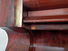 Load image into Gallery viewer, Antique Flame Mahogany Ogee Chest Of Drawers With Barley Twist Columns &amp; Secret Latch Drawer – 129 x 60 x 120cm
