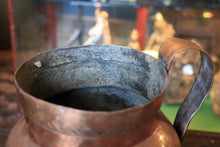 Load image into Gallery viewer, Antique Hand-Beaten Middle Eastern Copper Pitcher / Jug With – 28cm Tall
