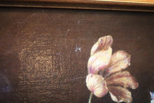 Load image into Gallery viewer, Vintage Floral Still Life Oil Painting On Canvas In Gilt Frame - 60 x 69.5cm
