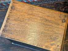 Load image into Gallery viewer, Antique Arts and Crafts Oak Smoker’s Cabinet C.1910
