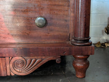 Load image into Gallery viewer, Regency Mahogany Chest Of Drawers With Column Sides 122 x 130 x 60cm
