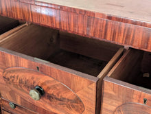 Load image into Gallery viewer, Regency Mahogany Chest Of Drawers With Column Sides 122 x 130 x 60cm
