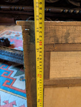 Load image into Gallery viewer, Antique Green And Gilt Gustavian Trumeau / Wall  Mirror With Cherub Putti Painting
