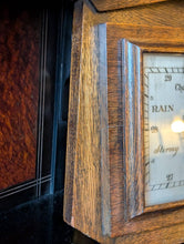 Load image into Gallery viewer, Edwardian Arts And Crafts Oak Wall Barometer - Working English Weather Station
