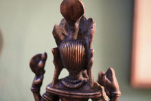 Load image into Gallery viewer, Early 20th.C Bronze Seated Ganesha Figure – Four-Armed Hindu Deity – 10.5cm Tall
