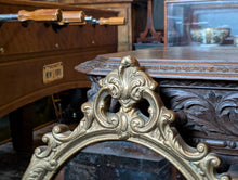 Load image into Gallery viewer, Vintage Gilt Oval Wall Mirror With Ornate Rococo Style Frame And Foxed Glass, 72 x 45cm
