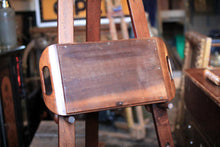 Load image into Gallery viewer, Mid-Century Brazilian Butterfly-Wing Tray With Inlaid Wood Border – Kaleidoscopic Specimen Art, c. 1940s–60s
