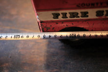 Load image into Gallery viewer, Vintage Tri-Ang County Council Fire Service Tin Toy Truck, Red Metal Lorry, Midcentury Collectors Display Piece, 36cm
