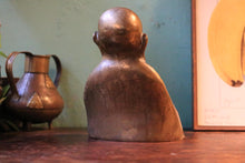 Load image into Gallery viewer, Vintage Cast Brass Laughing Buddha Figure Statue - 22cm
